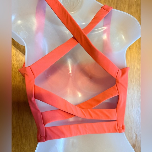 Halara SoftlyZero™ Airy Square Neck Backless Crisscross Cropped Yoga Tank Top M - Picture 5 of 15